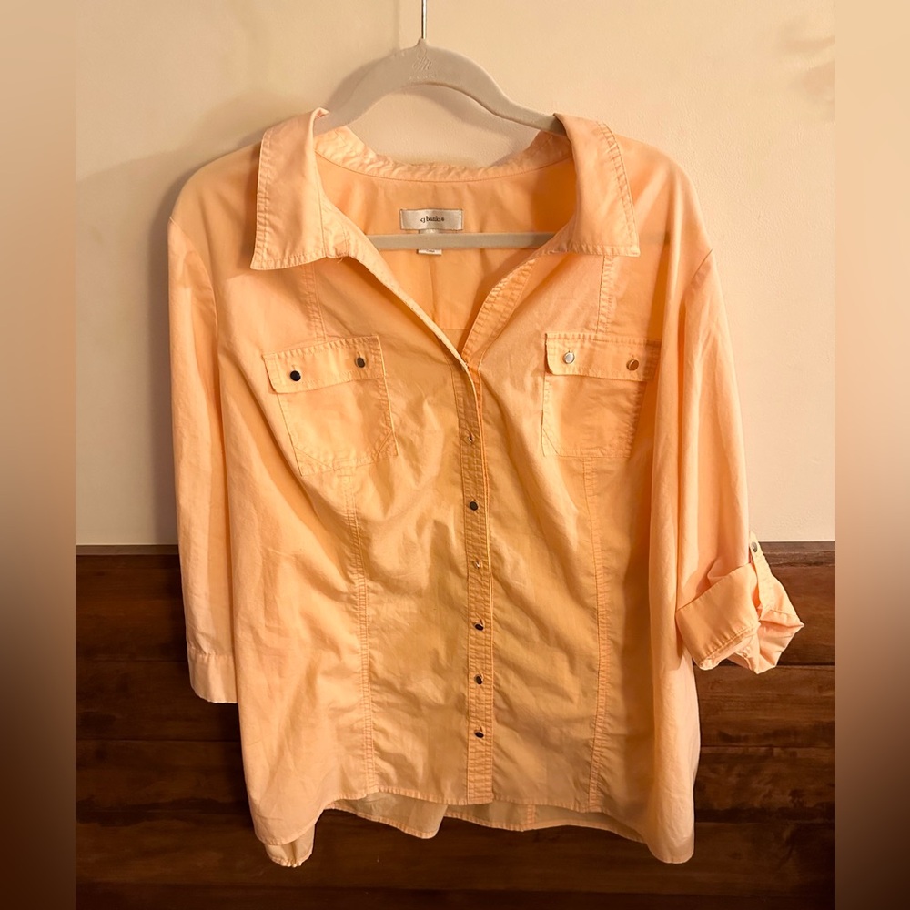 CJ Banks Button Down Top